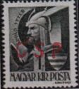 Ruling Prince Árpád Overprinted Č.S.P. in Narrow Font