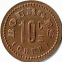 10 Centimes (Bourges (Cher) – Coopérative militaire de Tivoli)