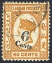 Overprinted "6 Cents" in Black