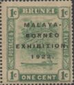Stilt houses Overprinted MALAYA-BORNEO EXHIBITION, 1922