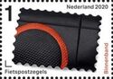 Stamp-Shaped Piece of Bicycle Tire Interior