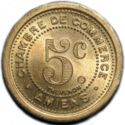 5 Centimes (Chambre de Commerce de Amiens. Essai. Thévenon)