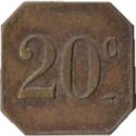 20 Centimes (Carcassonne - Galinier. No date)