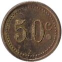 50 Centimes (Café Parent - Coursan (Aude). No date)