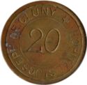 20 Centimes (Limoux (Aude). Hôpital St. Joseph de Cluny. No date)
