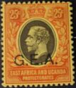 King George V 25 Cent G.E.A. Overprint