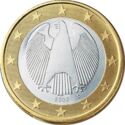 1 Euro (circular eagle - new map - A, D, F, G, J)