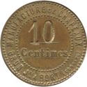 10 centimes Manufacture de chapeaux -Brun Jne - Bort