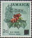 National Tree - Blue Mahoe overprinted and surcharged