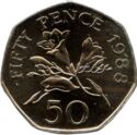 50 Pence (Guernsey Freesias)
