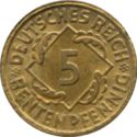 5 Rentenpfennig (A, D, E, F, G, J)