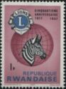 Lions Emblem, Globe and Plains Zebra (Equus quagga)
