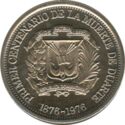 25 Centavos (Centenial Death of Juan Pablo Duarte)