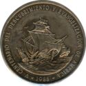 1 Peso (500th Ann. Discover. & Evang. - Sailing ship)