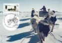 Husky team on sea ice near Mawson