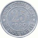 25 Centimes (Charlieu (Loire) – Union Commerciale et Industrielle)