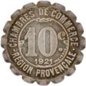10 Centimes (Chambres de Commerce - Region Provençale. Essai aux quatre villes)