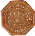 25 Centimes (Chambres de Commerce - Region Provençale. Essai aux quatre villes)