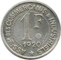1 Franc (Maisons-Laffitte (Seine-et-Oise) – Association des commercants & industriels)
