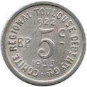 5 Centimes (Toulouse (Haute-Garonne) – Union Latine. 22-33)