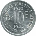 10 Centimes (Toulouse (Haute-Garonne) – Union Latine. 22-33)