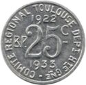25 Centimes (Toulouse (Haute-Garonne) – Union Latine. 22-33)