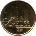 20 Kroner (200th birthday of Niels Henrik Abel)