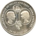 25 Pence (Wedding Prince Charles and Lady Diana - Silver edition)