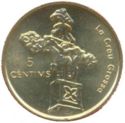 5 Cèntims (Gothic cross)