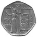 50 Pence (Women's Social and Political Union)