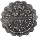5 Centimes (Castres (Tarn) – Papiers peints / H. Vialou. No date)