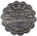 10 Centimes (Castres (Tarn) – Papiers peints / H. Vialou. No date)