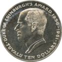 10 Dollars (25th Anniversary of Duke of Edinburgh's Award - low silver)