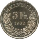 5 Francs (100 years Gotthard Railway)