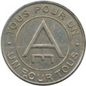 1 Franc (Paris (Seine) – L’égalitaire / Société coopérative de consommation. No date)