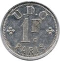 1 Franc (Paris (Seine) – L’Union des Coopératives (U.D.C.). No date)