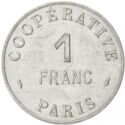 1 Franc (Paris (Seine) – Coopérative de l’Atelier des Monnaies et Médailles. No date)