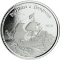 2 Dollars (Ship sailboat Rum smuggler)