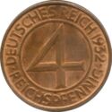 4 Reichspfennig (A, D, E, F, G, J)