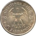 5 Reichsmark (1st Ann Nazi Rule - Potsdam Garrison Church)
