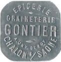 25 Centimes (Châlon-sur-Saône (Saône-et-Loire) – Epicerie Graineterie Gontier. No date)