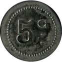 5 Centimes (Chalon-sur-Saône (Saône-et-Loire) – Coopérative P. L. M. No date))