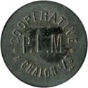 5 Centimes (Chalon-sur-Saône (Saône-et-Loire) – Coopérative P. L. M. No date))