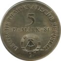 5 Mark (150th Death Anniversary of general Adolf Freiherr von Lützow)
