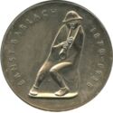 5 Mark (50th Death anniversary of sculptor Ernst Barlach - The Flute Player)