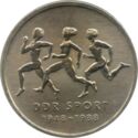 10 Mark (40th Anniversary of East German Sports - Female running)