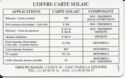 Solaic - Groupe Sligos (L'Offre Carte Solaic)