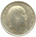 3 Pence (Edward VII, large tip "3")