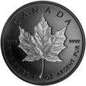 20 Dollars (Rhodium-Plated Incuse Silver Maple Leaf)