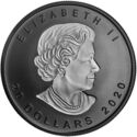 20 Dollars (Rhodium-Plated Incuse Silver Maple Leaf)